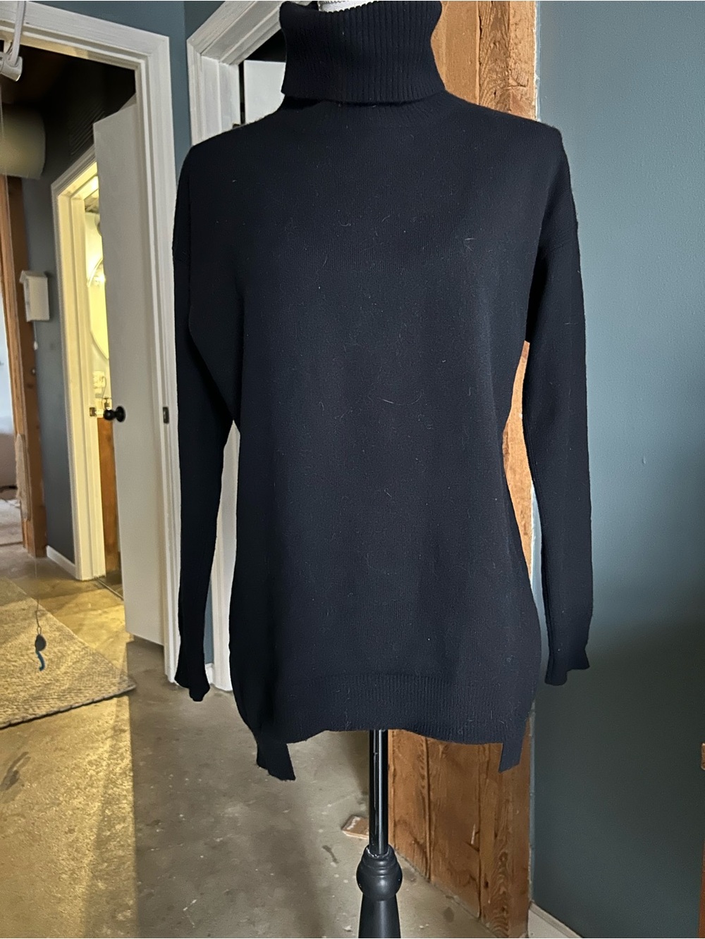 AllSaints Black Turtleneck Sweater